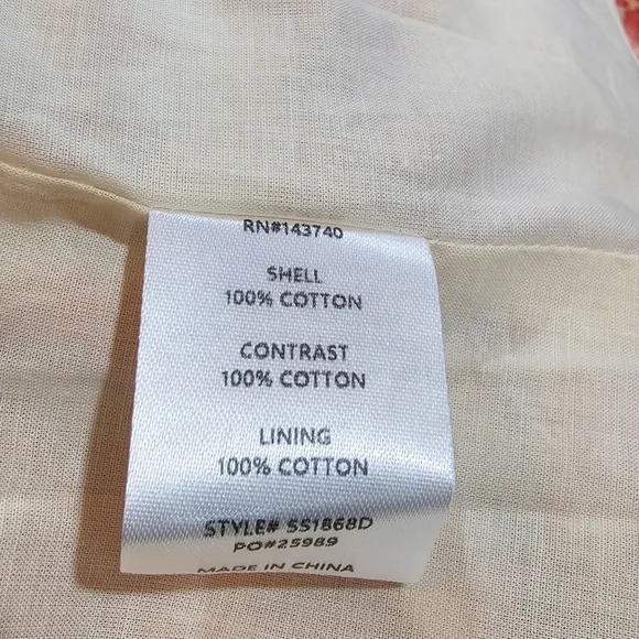 Avara Malanie Orange Allover Floral Print Cotton Puff Sleeve Fall Dress - Picture 8 of 9